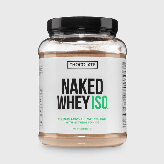 Chocolate Grass-Fed Whey Isolate Protein Powder - Chocolate with a Straightforward Protein Formula