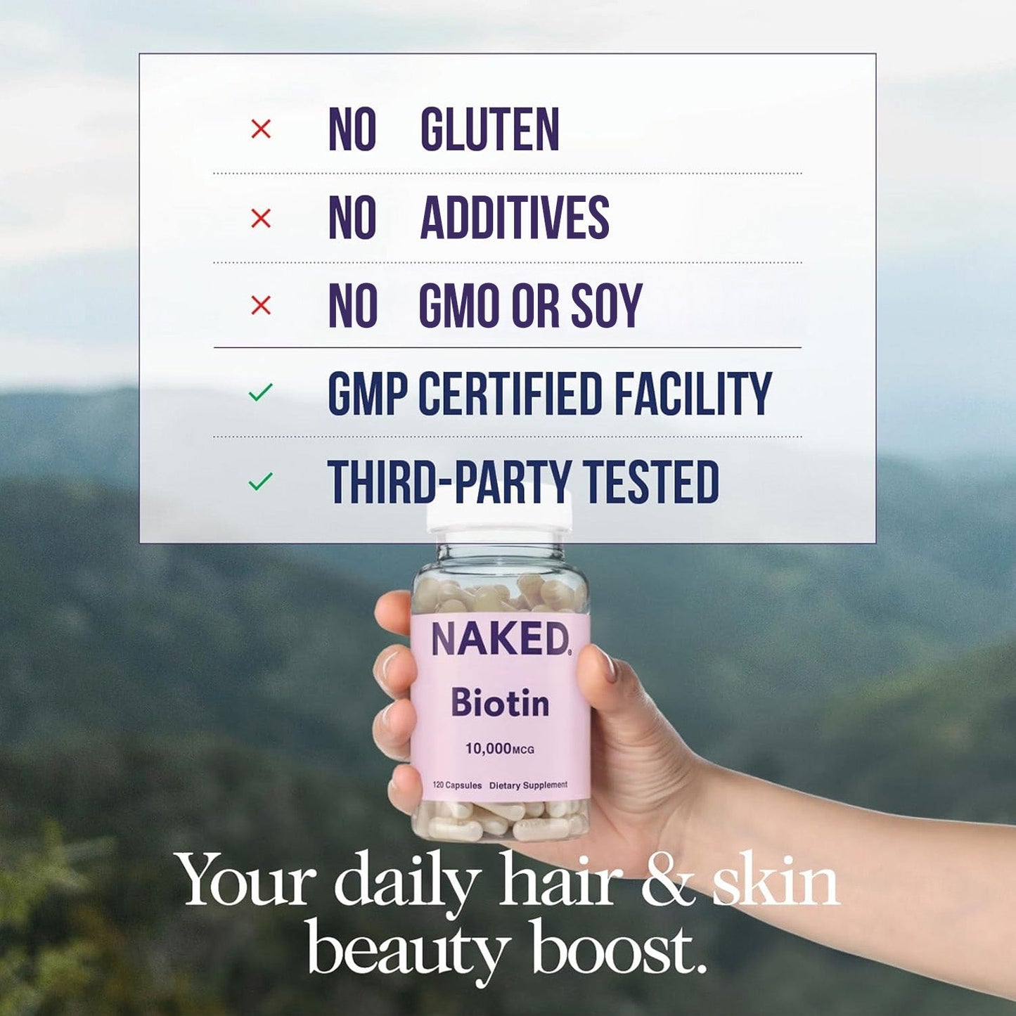 Daily Biotin Supplement - Biotin with a Practical Nutrition Supplement Format