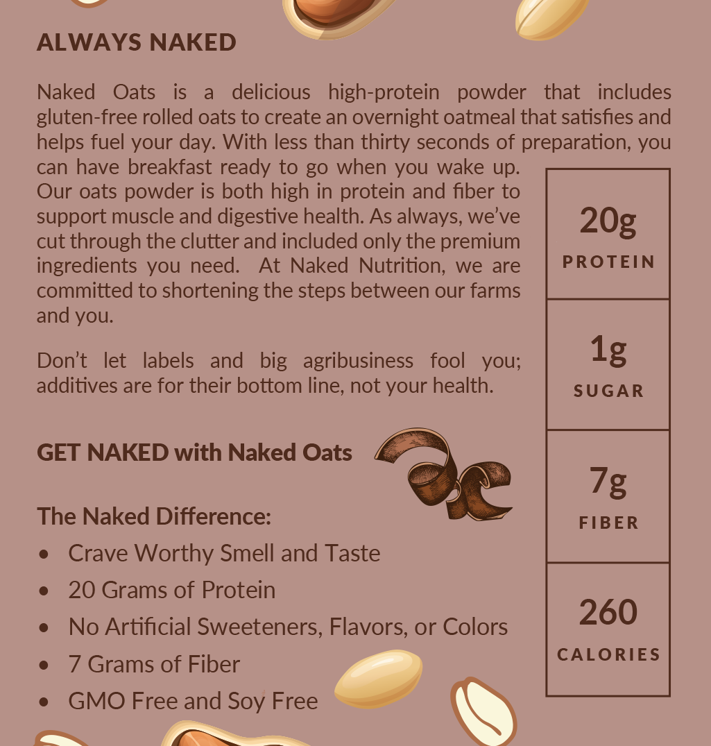 Chocolate Peanut Butter Protein Oats - Chocolate Peanut Butter with an Easy-Prep Protein Oat Formula