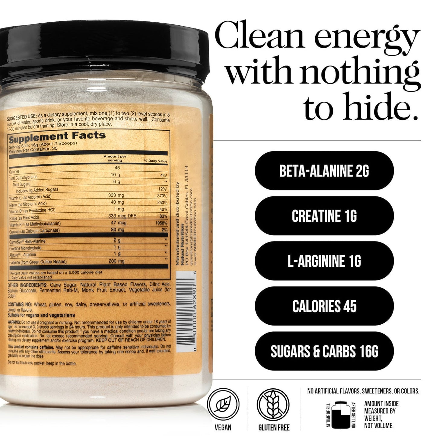 Citrus Pre Workout Supplement - Citrus for Flexible Active-Nutrition Use