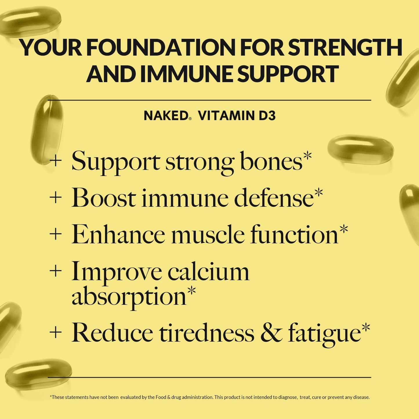 Daily Vitamin D3 Supplement - Vitamin D3 with a Practical Nutrition Supplement Format