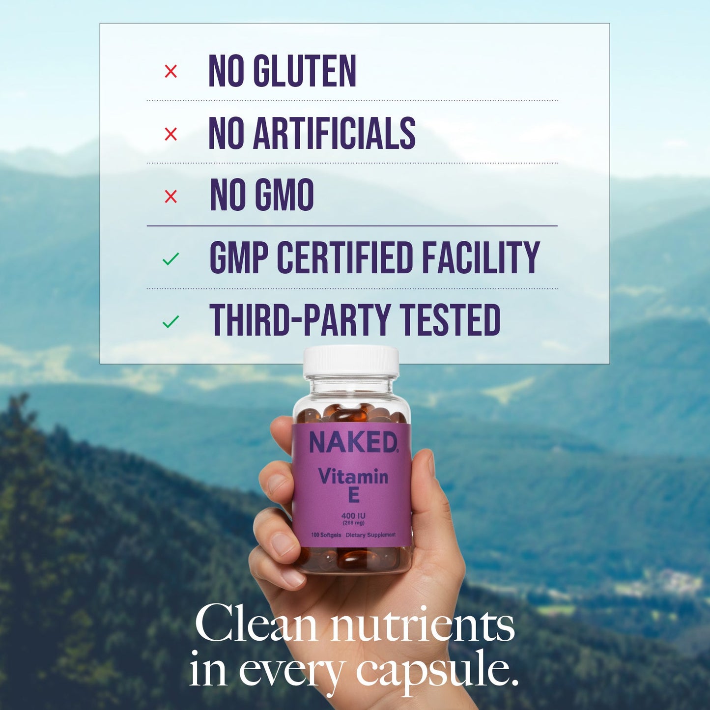 Daily Vitamin E Supplement - Vitamin E with a Practical Nutrition Supplement Format