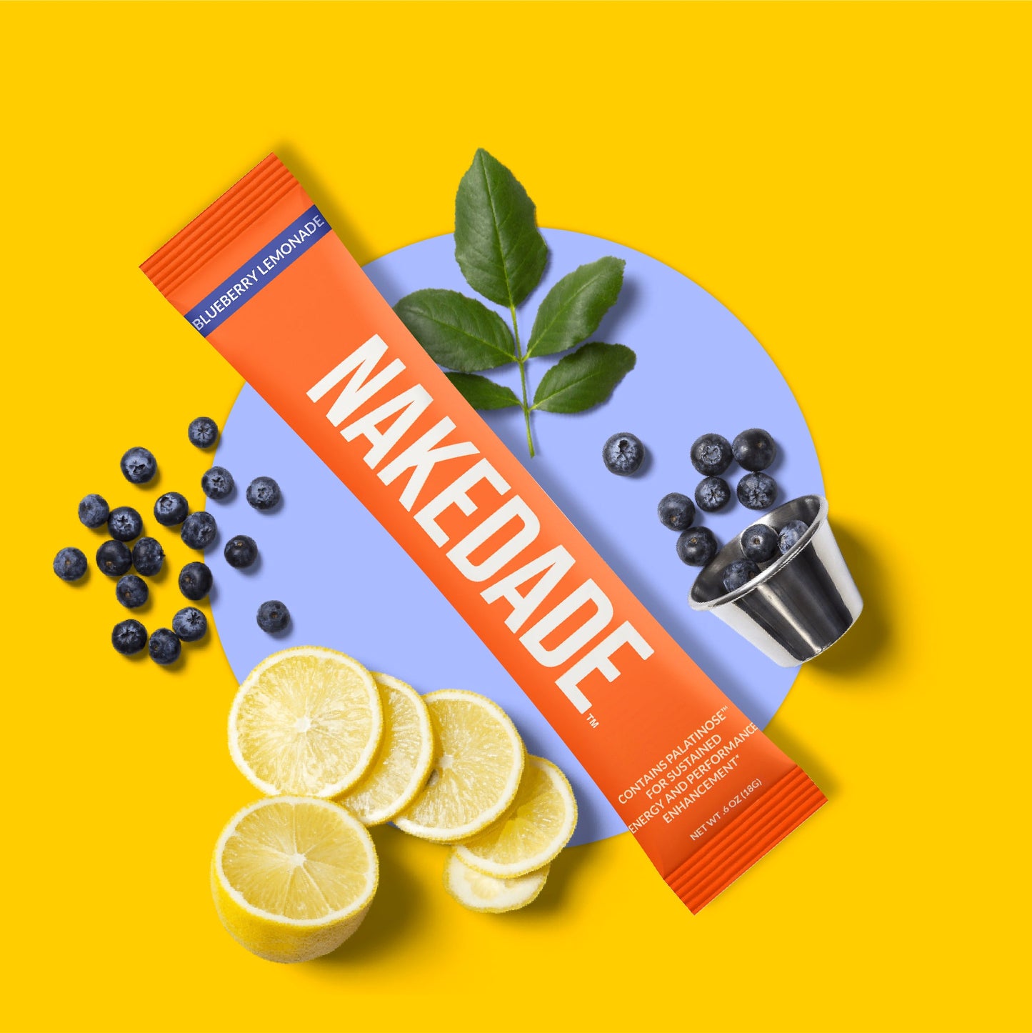 Electrolytes Powder Packets - Blueberry Lemonade - Blueberry Lemonade for Easy Mixing at Home or While Traveling