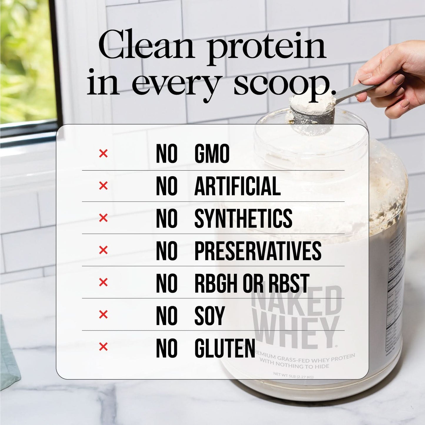 Vanilla Grass-Fed Whey Isolate Protein Powder - Vanilla with a Straightforward Protein Formula