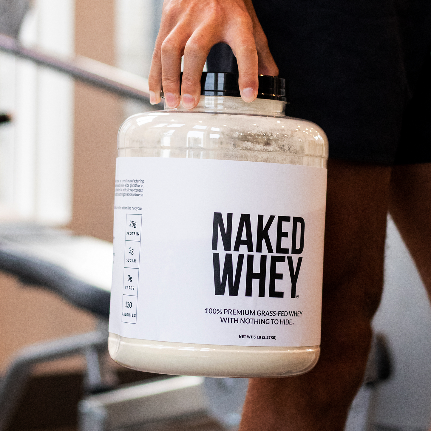 Grass Fed Whey Protein Powder - Unflavored - Standard Size with a Straightforward Protein Formula