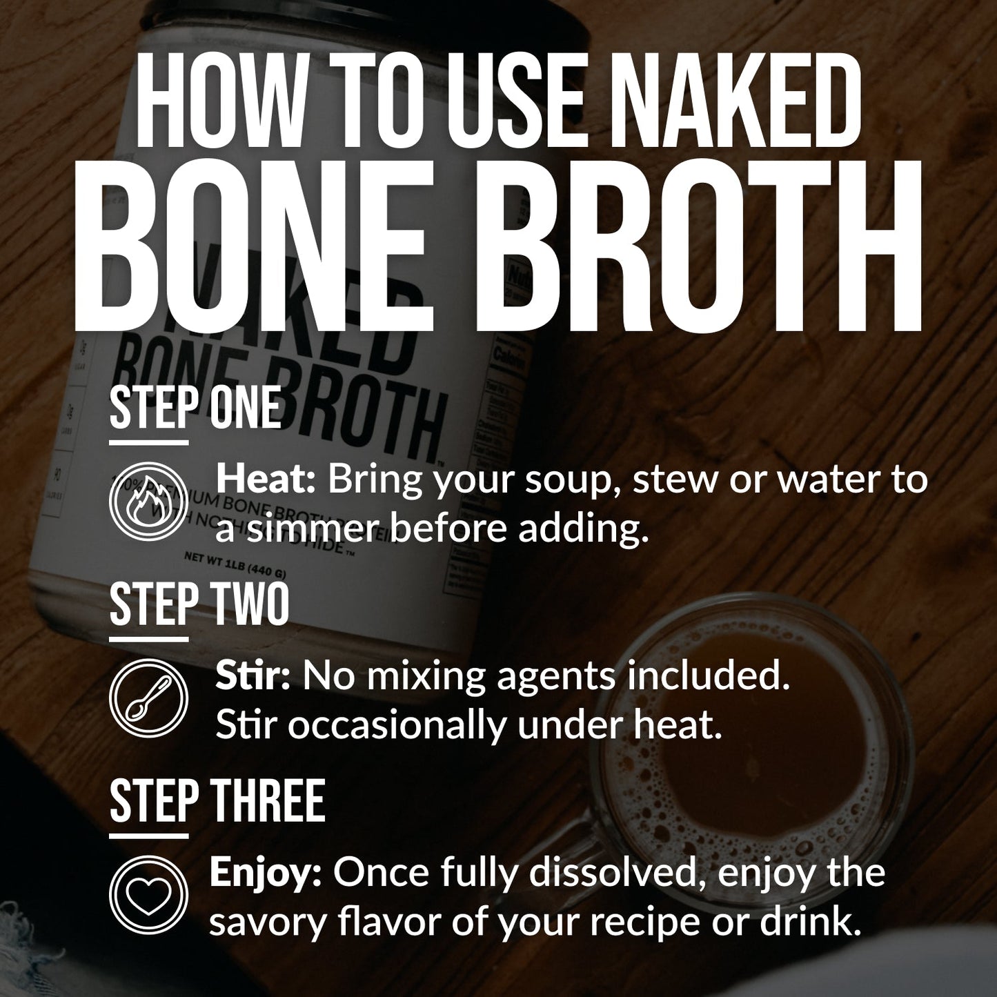 Bone Broth Protein Powder with a Straightforward Protein Formula