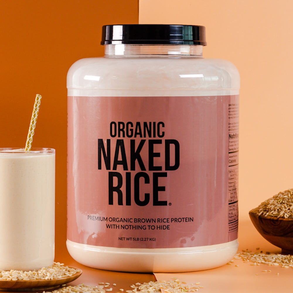 Organic Brown Rice Protein Powder 1lb - Unflavored 1LB with a Straightforward Protein Formula