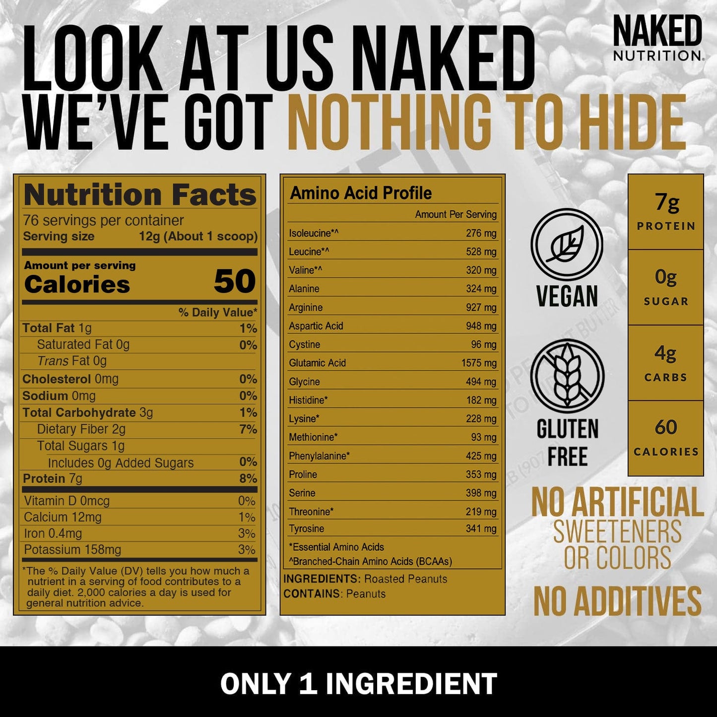 Powdered Peanut Butter - PB - 2 LB with a Straightforward Protein Formula