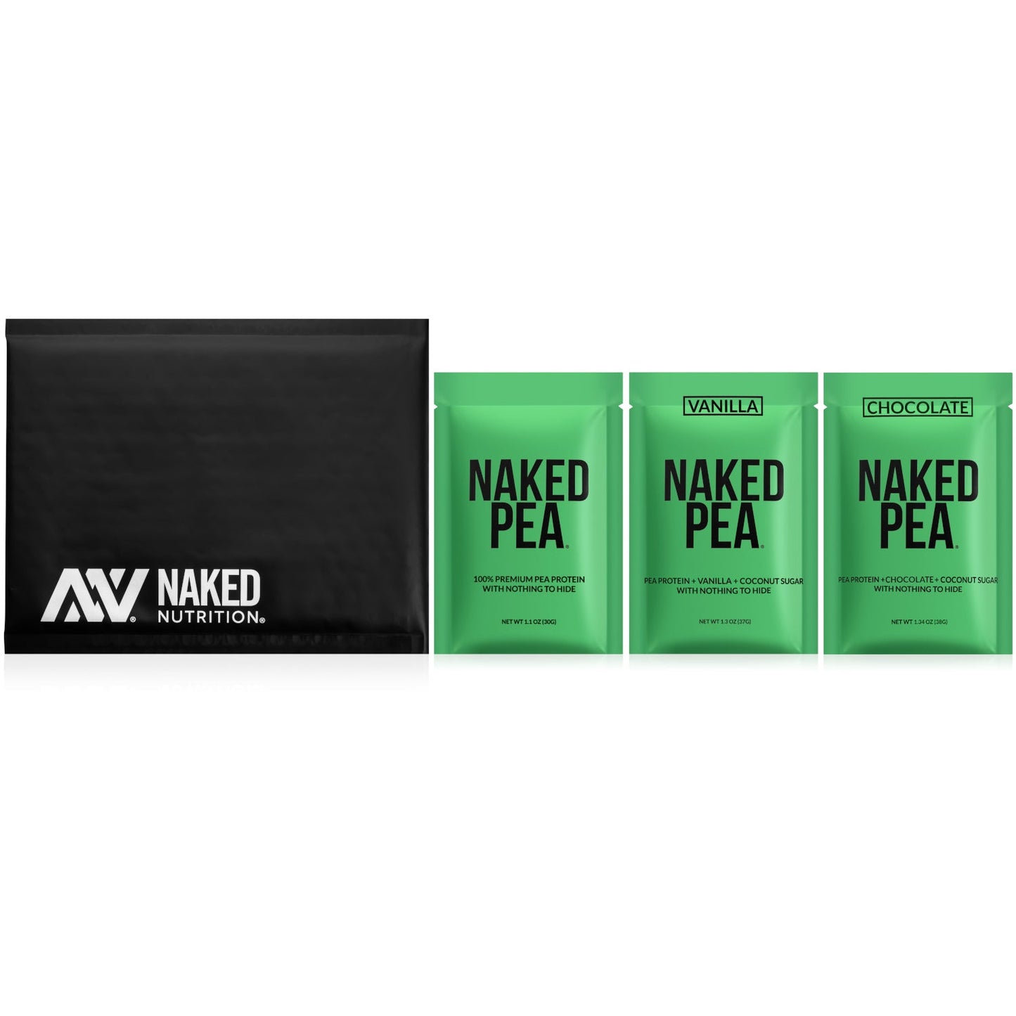 Vegan Protein Powder Sample Pack with a Straightforward Protein Formula