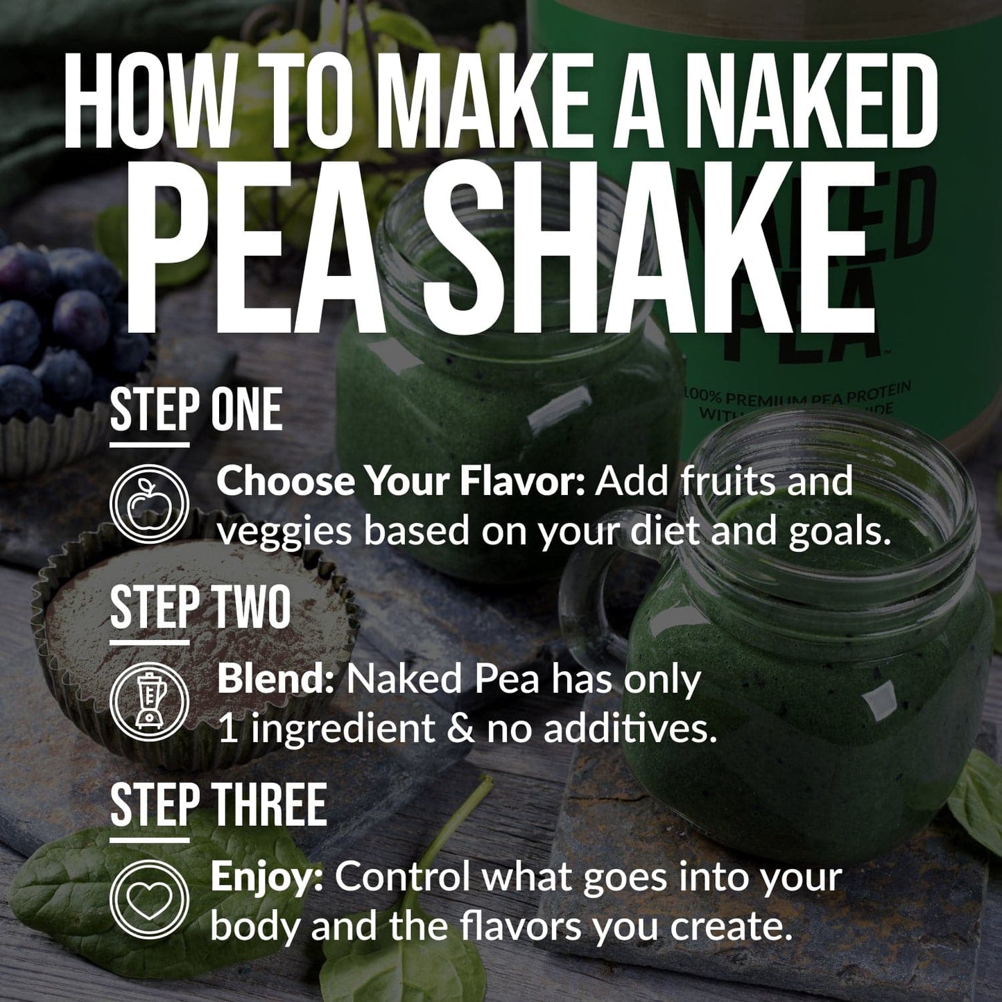 Pea Protein Powder 1lb - Unflavored with a Straightforward Protein Formula