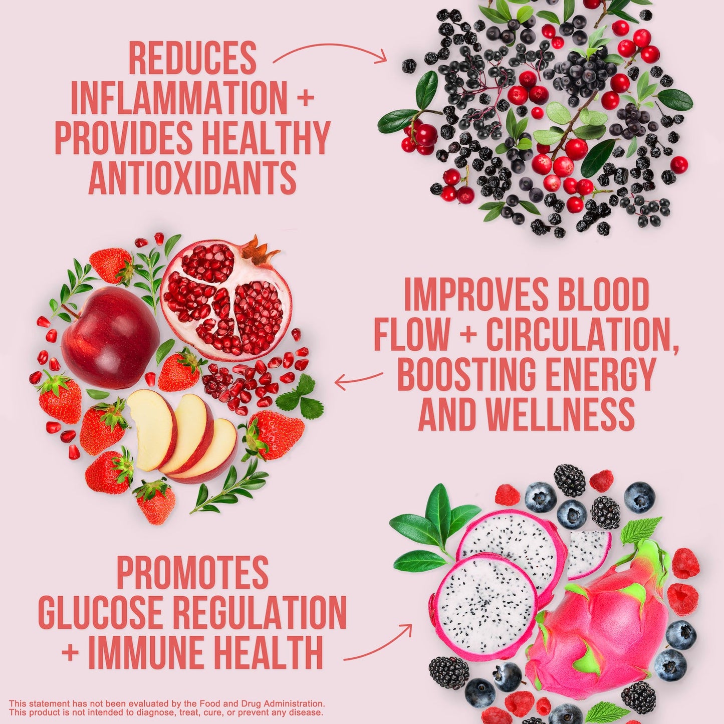 Red Fruit & Vegetable Blend Powder with a Practical Everyday Format