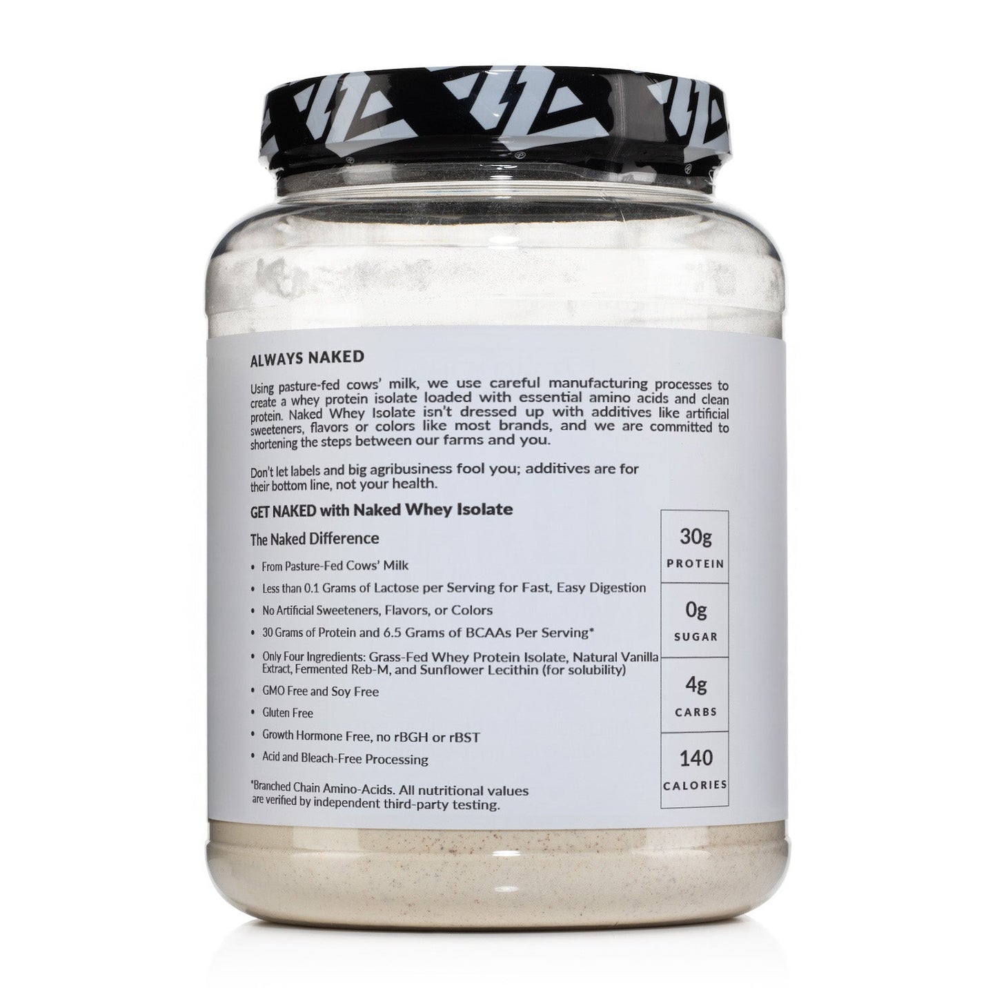 Vanilla Grass-Fed Whey Isolate Protein Powder - Vanilla with a Straightforward Protein Formula
