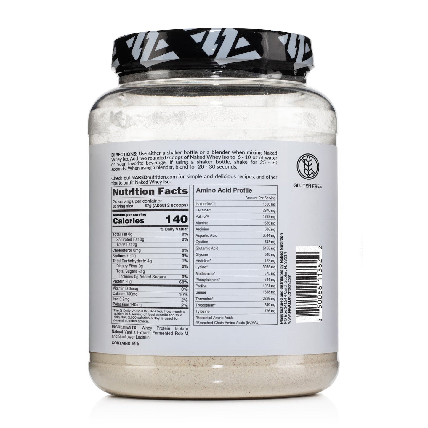 Vanilla Grass-Fed Whey Isolate Protein Powder - Vanilla with a Straightforward Protein Formula