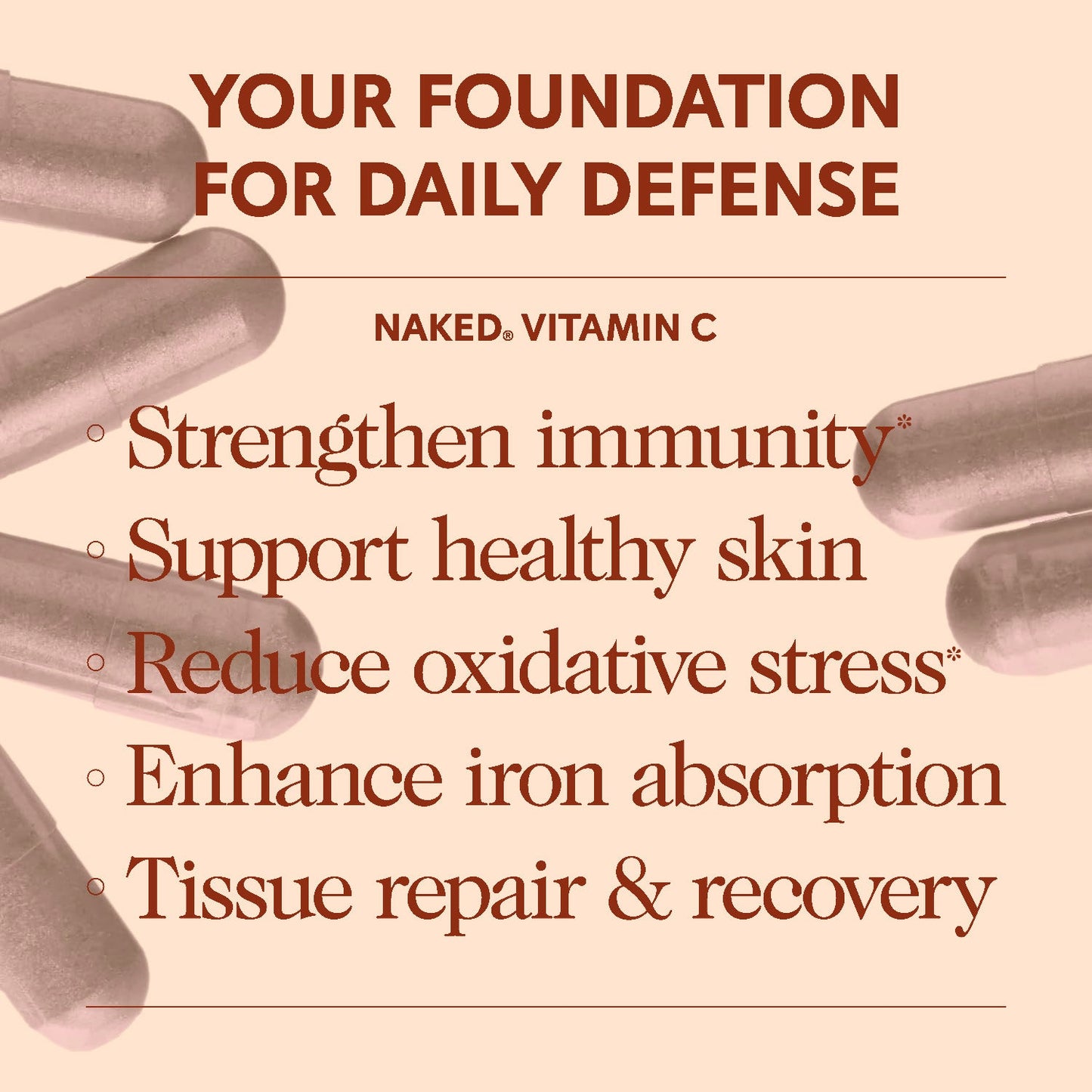 Daily Vitamin C Supplement - Vitamin C with a Practical Nutrition Supplement Format