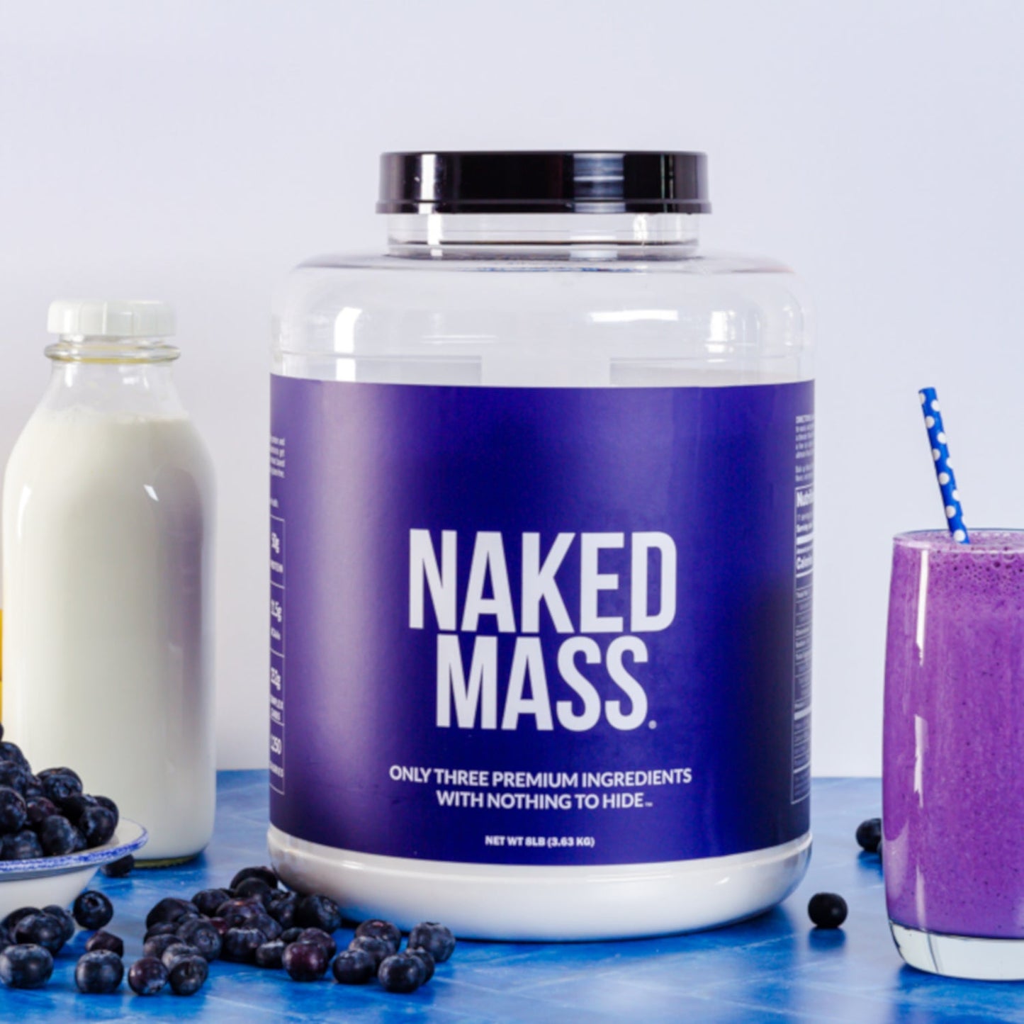 Chocolate Mass Gainer Protein Supplement - Chocolate for Blending into Daily Nutrition Shakes